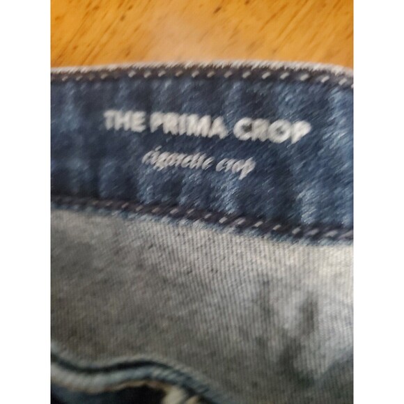 Ag Adriano Goldschmied Prima Cigarette Crop Jeans Medium Wash Blue Low Rise 26R - Picture 9 of 9